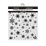 Stamperia Thick Stencils 12x12cm Christmas Snowflakes Pattern (KSTDS73)