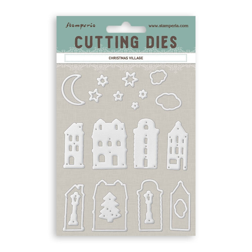 Stamperia A6 Cutting Dies Christmas Village (SFT25)