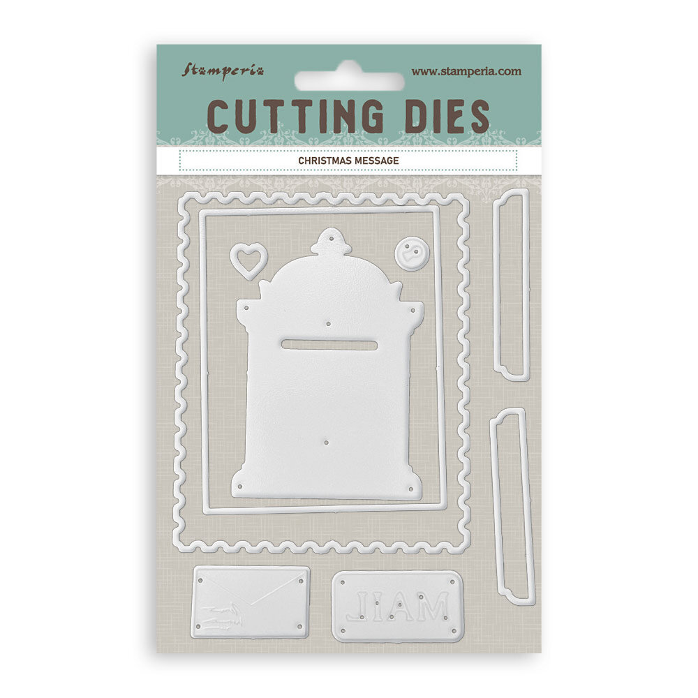 Stamperia A6 Cutting Dies Christmas Message (SFT26)