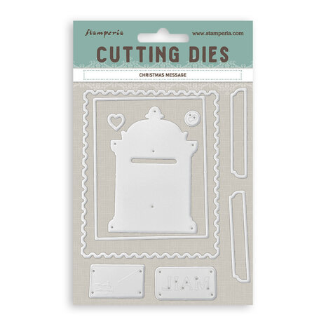 Stamperia A6 Cutting Dies Christmas Message (SFT26)