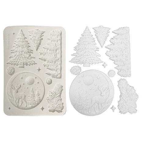 Stamperia A5 Silicon Mould Christmas Winter Landscape (KACMA617)