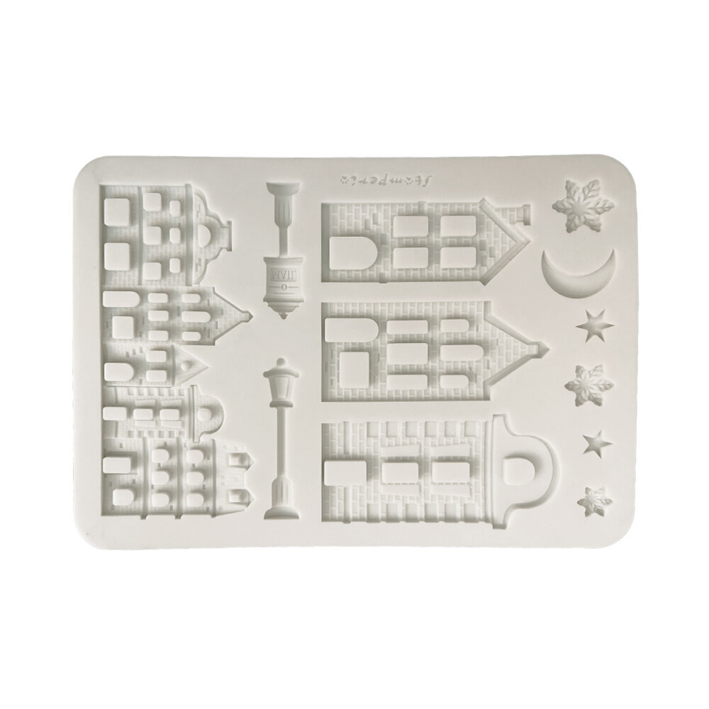 Stamperia A5 Silicon Mould Christmas Village (KACMA616)