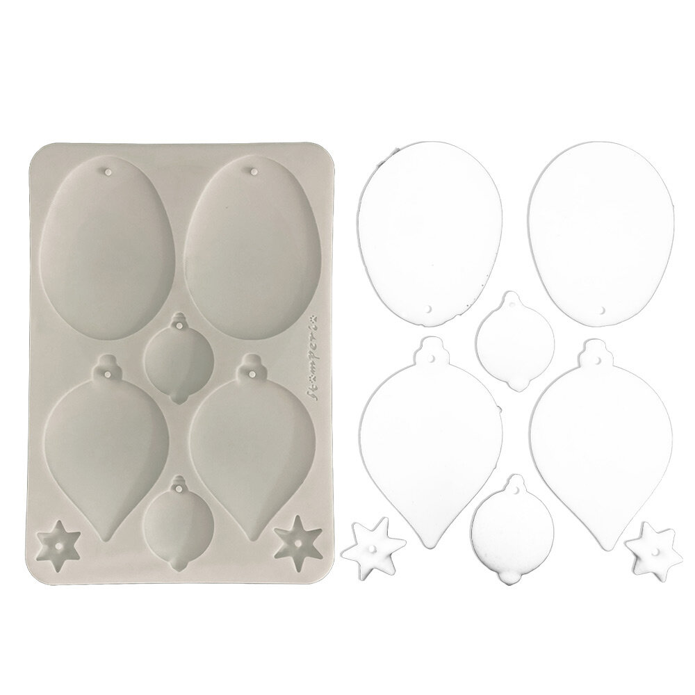 Stamperia A5 Silicon Mould Christmas Balls (KACMA613)