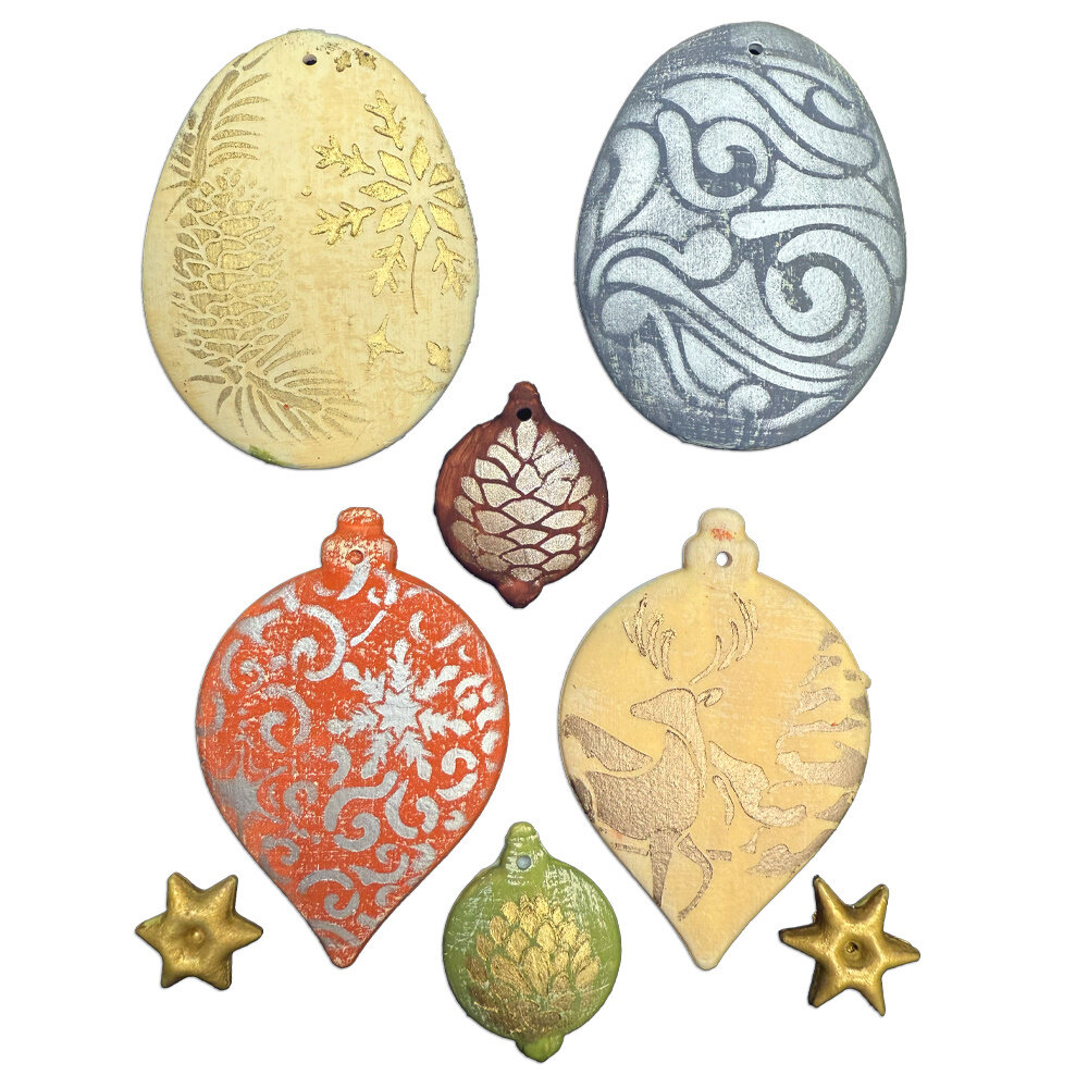 Stamperia A5 Silicon Mould Christmas Balls (KACMA613)