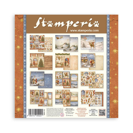 Stamperia Silent Night 12x12 Inch Paper Pack (SBBL192)