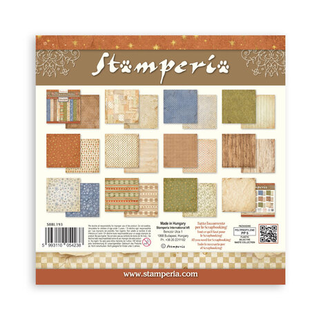 Stamperia Silent Night 12x12 Inch Paper Pack Maxi Background Selection (SBBL193) Stamperia Silent Night 12x12 Inch Paper Pack Maxi Background Selection (SBBL193)