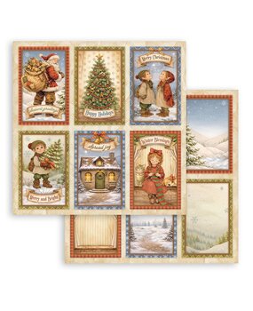 Stamperia Silent Night 12x12 Inch Paper Sheet 6 Cards (10pcs) (SBB1166) Stamperia Silent Night 12x12 Inch Paper Sheet 6 Cards (10pcs) (SBB1166)