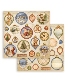 Stamperia Silent Night 12x12 Inch Paper Sheet Balls (10pcs) (SBB1167)
