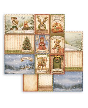 Stamperia Silent Night 12x12 Inch Paper Sheet Mixed Cards (10pcs) (SBB1165)