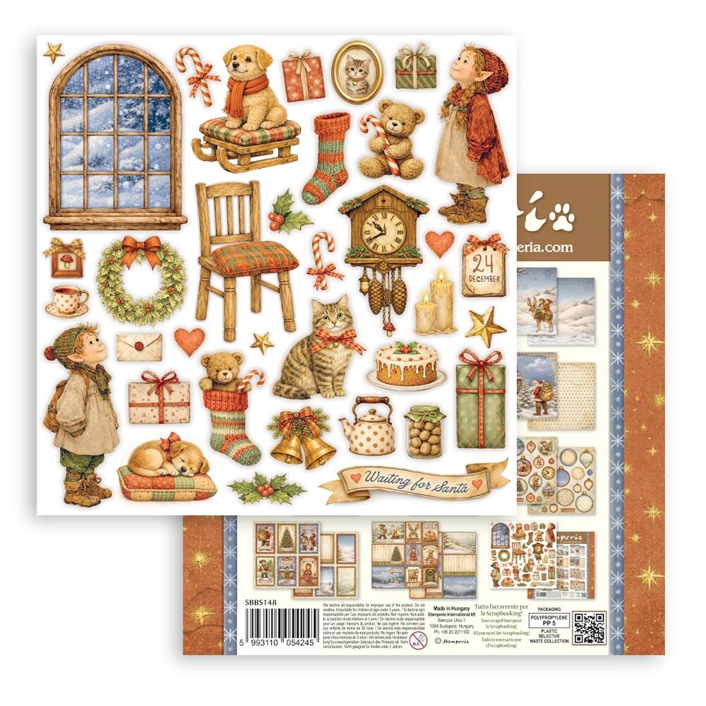 Stamperia Silent Night 8x8 Inch Paper Pack (SBBS148) Stamperia Silent Night 8x8 Inch Paper Pack (SBBS148)