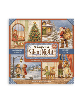 Stamperia Silent Night 8x8 Inch Paper Pack (Single Face) (SBBSXB28) Stamperia Silent Night 8x8 Inch Paper Pack (Single Face) (SBBSXB28)