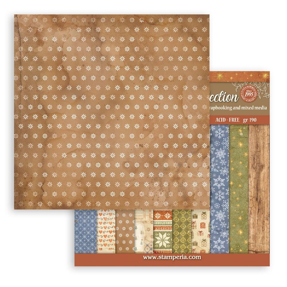 Stamperia Silent Night 8x8 Inch Paper Pack Maxi Background Selection (SBBS149) Stamperia Silent Night 8x8 Inch Paper Pack Maxi Background Selection (SBBS149)