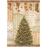 Stamperia Silent Night A4 Rice Paper Christmas Tree (6pcs) (DFSA41140)