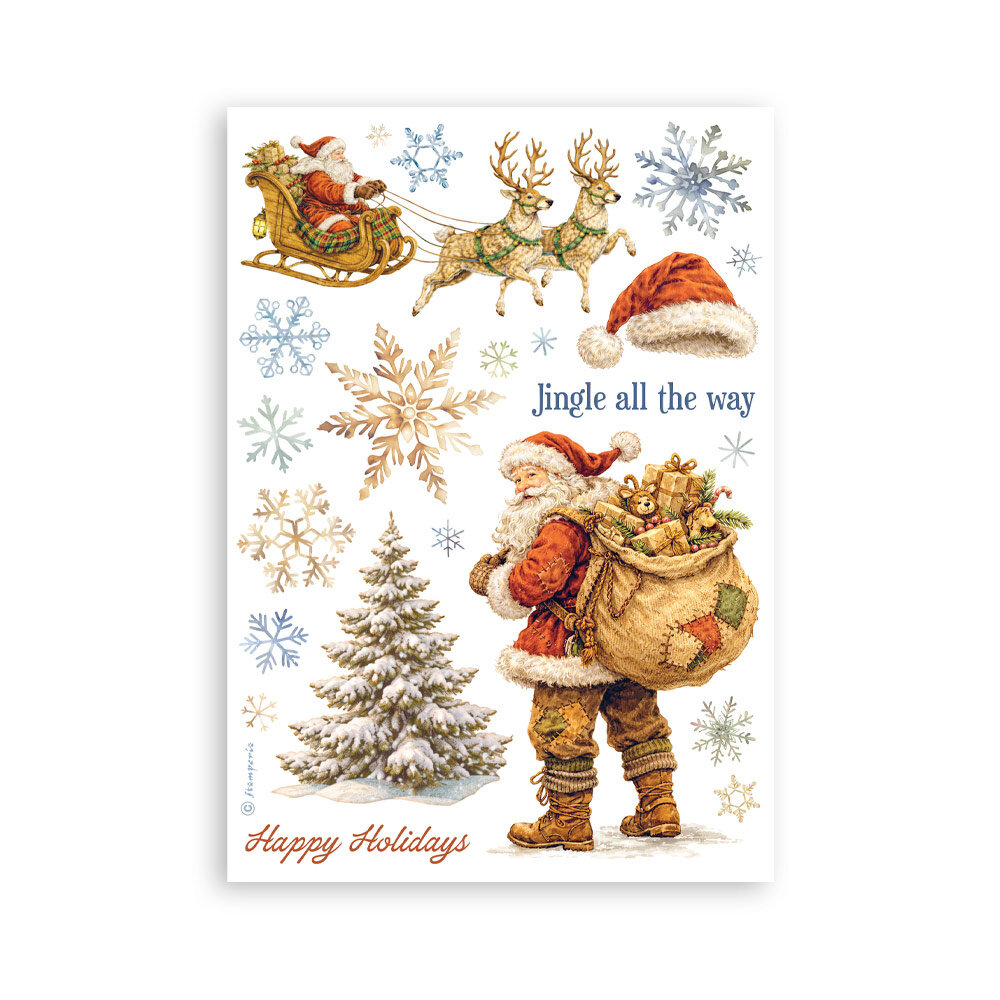 Stamperia Silent Night A5 Washi Pad (8pcs) (SBW35) Stamperia Silent Night A5 Washi Pad (8pcs) (SBW35)