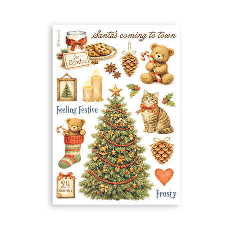 Stamperia Silent Night A5 Washi Pad (8pcs) (SBW35) Stamperia Silent Night A5 Washi Pad (8pcs) (SBW35)