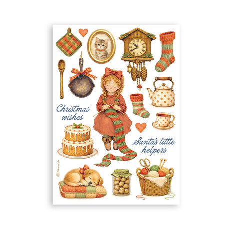 Stamperia Silent Night A5 Washi Pad (8pcs) (SBW35) Stamperia Silent Night A5 Washi Pad (8pcs) (SBW35)
