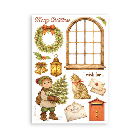 Stamperia Silent Night A5 Washi Pad (8pcs) (SBW35) Stamperia Silent Night A5 Washi Pad (8pcs) (SBW35)