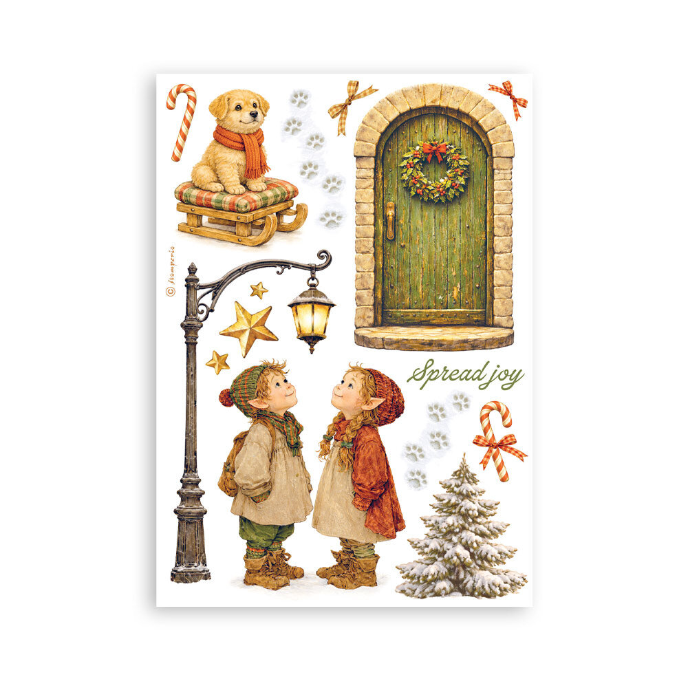 Stamperia Silent Night A5 Washi Pad (8pcs) (SBW35) Stamperia Silent Night A5 Washi Pad (8pcs) (SBW35)