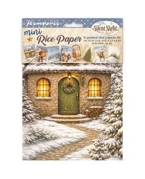 Stamperia Silent Night A6 Mini Rice Paper Selection (8pcs) (DFSA6X09)
