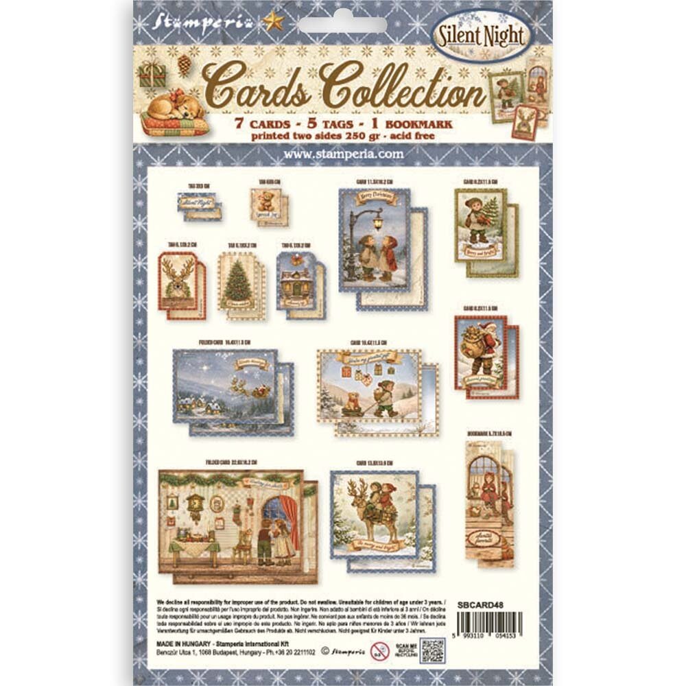Stamperia Silent Night Cards Collection (SBCARD48) Stamperia Silent Night Cards Collection (SBCARD48)