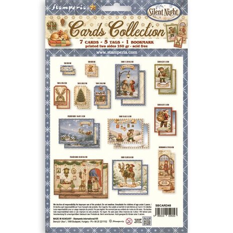 Stamperia Silent Night Cards Collection (SBCARD48) Stamperia Silent Night Cards Collection (SBCARD48)