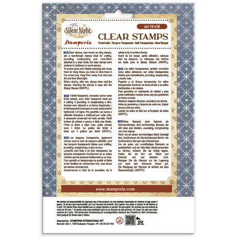 Stamperia Silent Night Clear Stamps (WTK244) Stamperia Silent Night Clear Stamps (WTK244)
