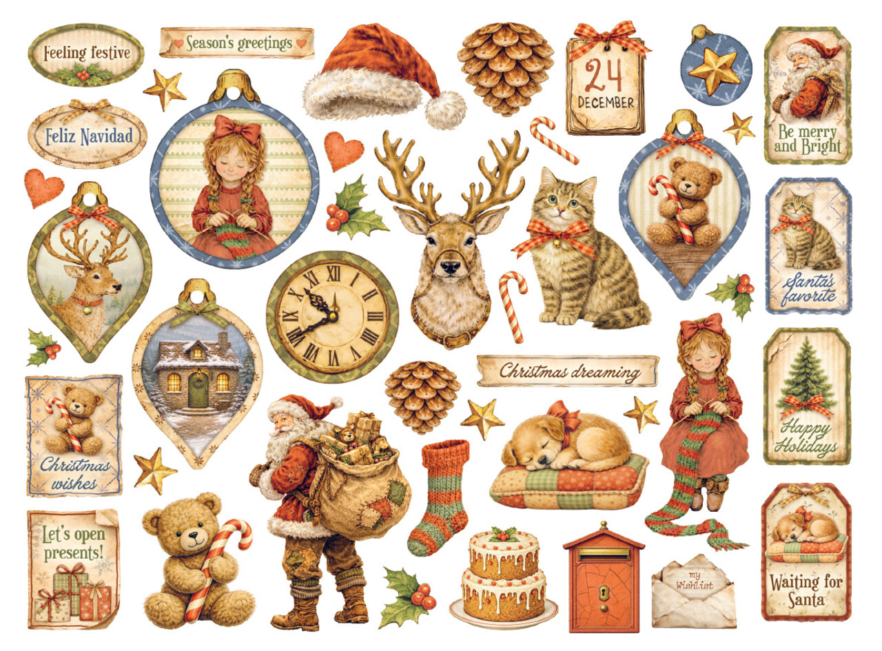 Stamperia Silent Night Die Cuts Assorted (DFLDC140) Stamperia Silent Night Die Cuts Assorted (DFLDC140)