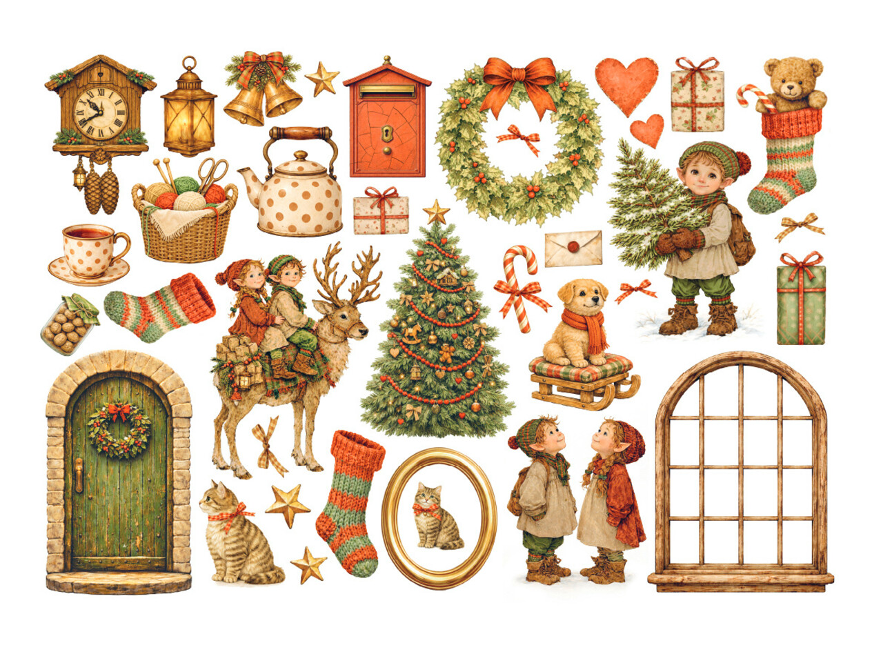 Stamperia Silent Night Ephemera (DFLCT88) Stamperia Silent Night Ephemera (DFLCT88)