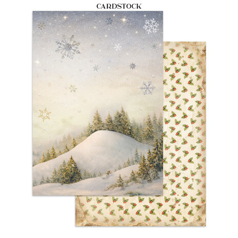Stamperia Silent Night Junk Journal Stickers, Backgrounds, Cut-Outs (SBJK27) Stamperia Silent Night Junk Journal Stickers, Backgrounds, Cut-Outs (SBJK27)