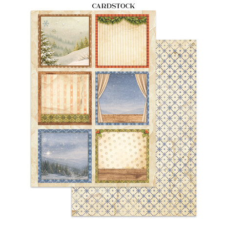 Stamperia Silent Night Junk Journal Stickers, Backgrounds, Cut-Outs (SBJK27) Stamperia Silent Night Junk Journal Stickers, Backgrounds, Cut-Outs (SBJK27)