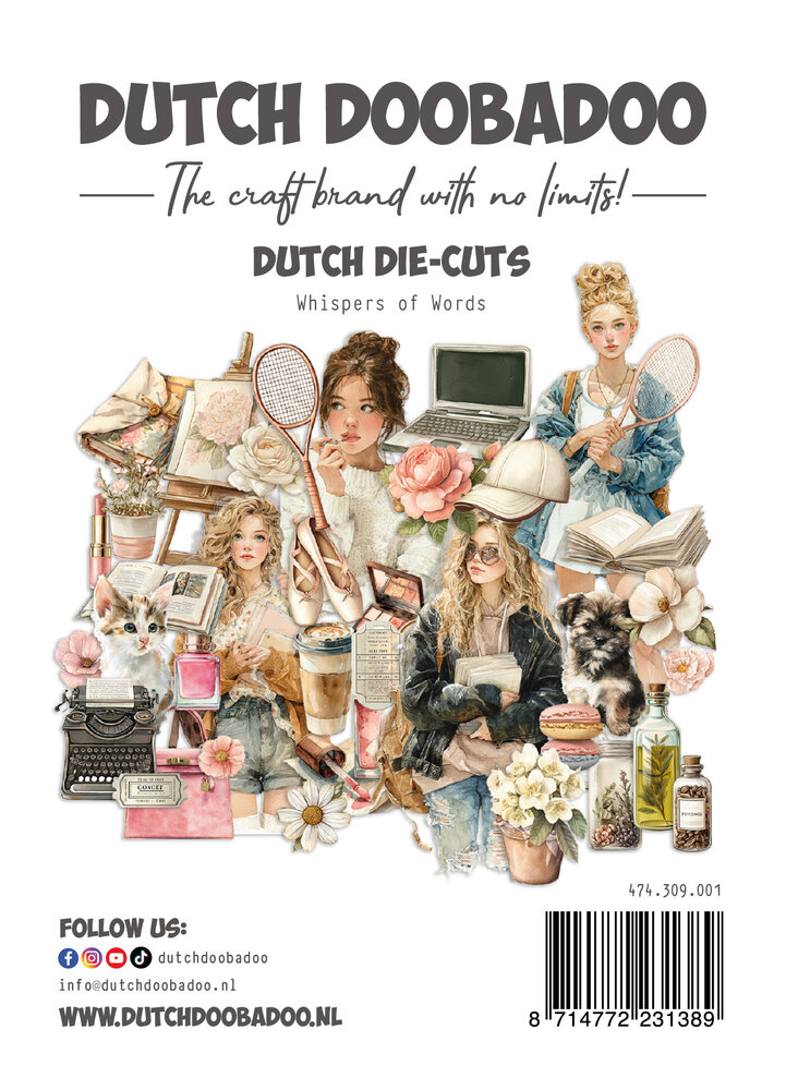 Dutch Doobadoo Whispers of Words Dutch Die-Cuts (50pcs) (474.309.001) Dutch Doobadoo Whispers of Words Dutch Die-Cuts (50pcs) (474.309.001)