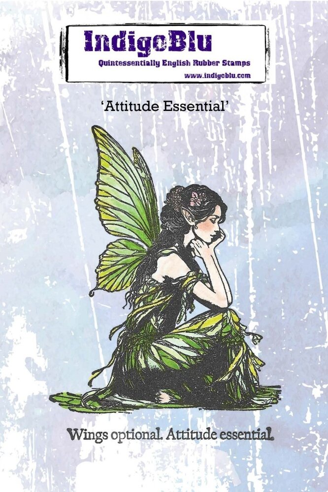 IndigoBlu Attitude Essential A6 Red Rubber Stamp (IND1563) IndigoBlu Attitude Essential A6 Red Rubber Stamp (IND1563)