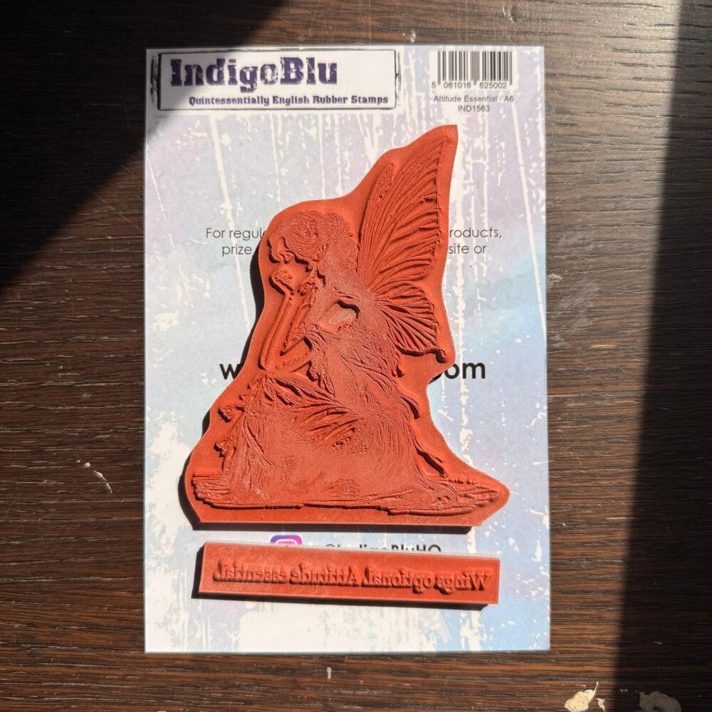 IndigoBlu Attitude Essential A6 Red Rubber Stamp (IND1563) IndigoBlu Attitude Essential A6 Red Rubber Stamp (IND1563)