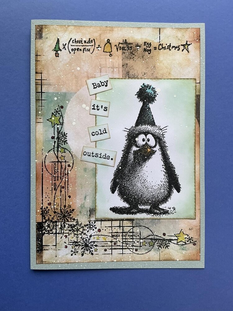 IndigoBlu Cheery Penguin A6 Red Rubber Stamp (IND1579) IndigoBlu Cheery Penguin A6 Red Rubber Stamp (IND1579)