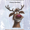 IndigoBlu Cheery Reindeer A6 Red Rubber Stamp (IND1578) IndigoBlu Cheery Reindeer A6 Red Rubber Stamp (IND1578)