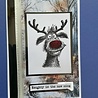 IndigoBlu Cheery Reindeer A6 Red Rubber Stamp (IND1578) IndigoBlu Cheery Reindeer A6 Red Rubber Stamp (IND1578)