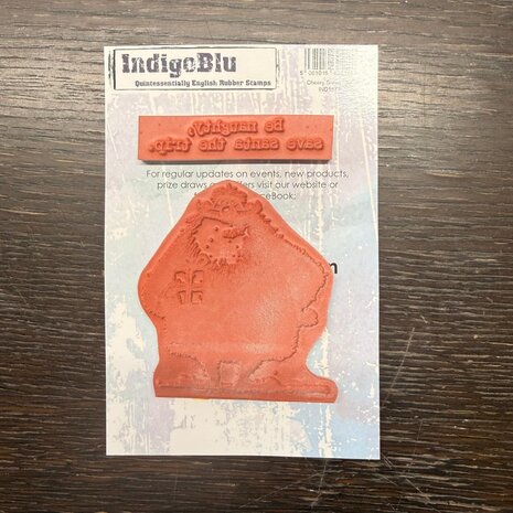 IndigoBlu Cheery Santa A6 Red Rubber Stamp (IND1577) IndigoBlu Cheery Santa A6 Red Rubber Stamp (IND1577)
