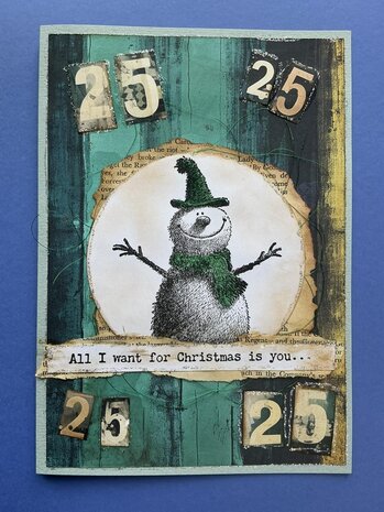 IndigoBlu Cheery Snowman A6 Red Rubber Stamp (IND1576) IndigoBlu Cheery Snowman A6 Red Rubber Stamp (IND1576)