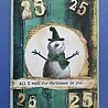 IndigoBlu Cheery Snowman A6 Red Rubber Stamp (IND1576) IndigoBlu Cheery Snowman A6 Red Rubber Stamp (IND1576)