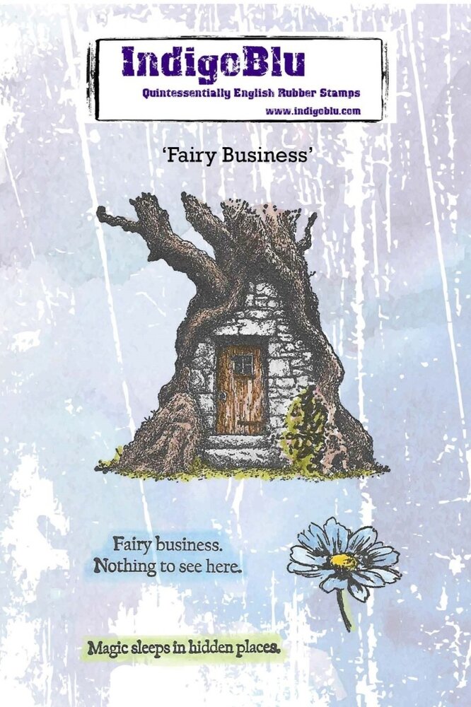 IndigoBlu Fairy Business A6 Red Rubber Stamp (IND1565) IndigoBlu Fairy Business A6 Red Rubber Stamp (IND1565)