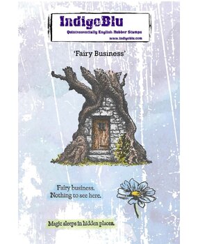 IndigoBlu Fairy Business A6 Red Rubber Stamp (IND1565)