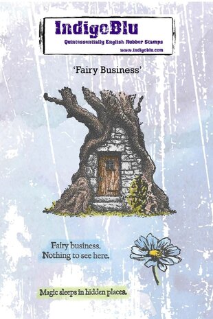 IndigoBlu Fairy Business A6 Red Rubber Stamp (IND1565) IndigoBlu Fairy Business A6 Red Rubber Stamp (IND1565)