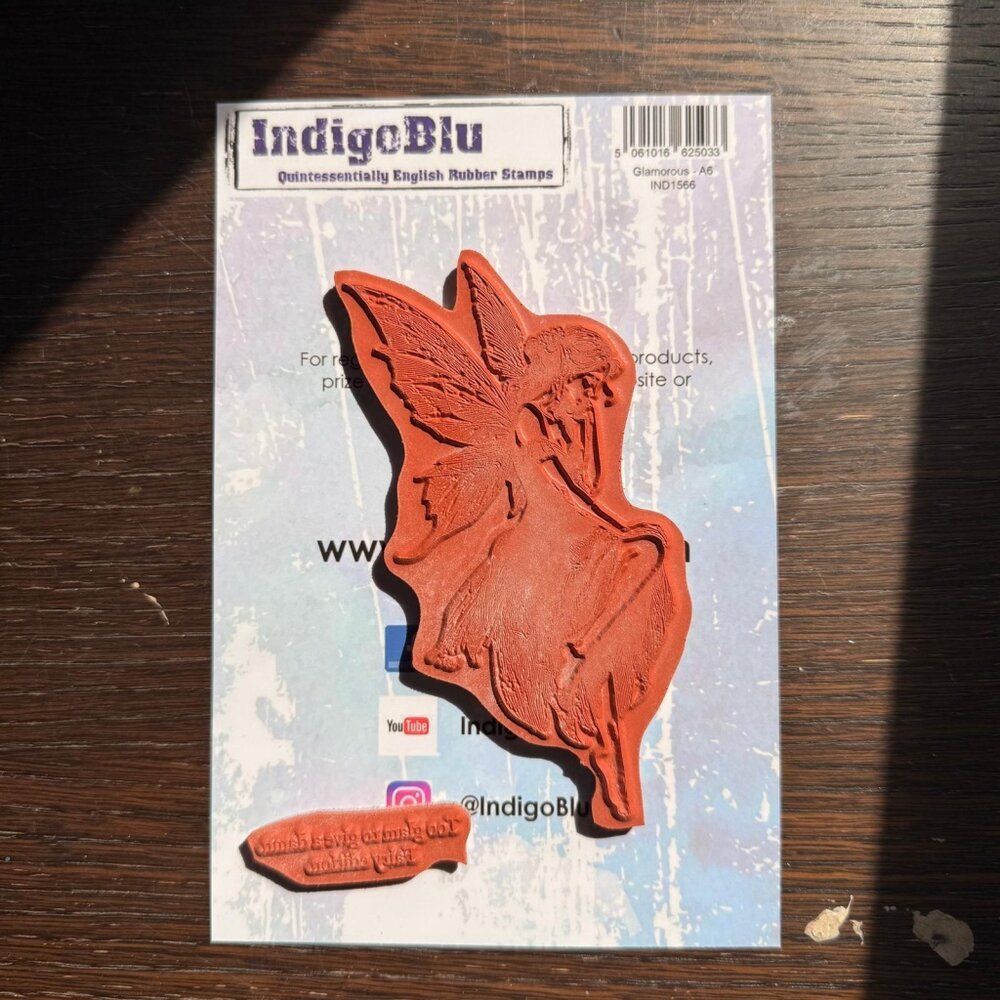 IndigoBlu Glamorous A6 Red Rubber Stamp (IND1566) IndigoBlu Glamorous A6 Red Rubber Stamp (IND1566)