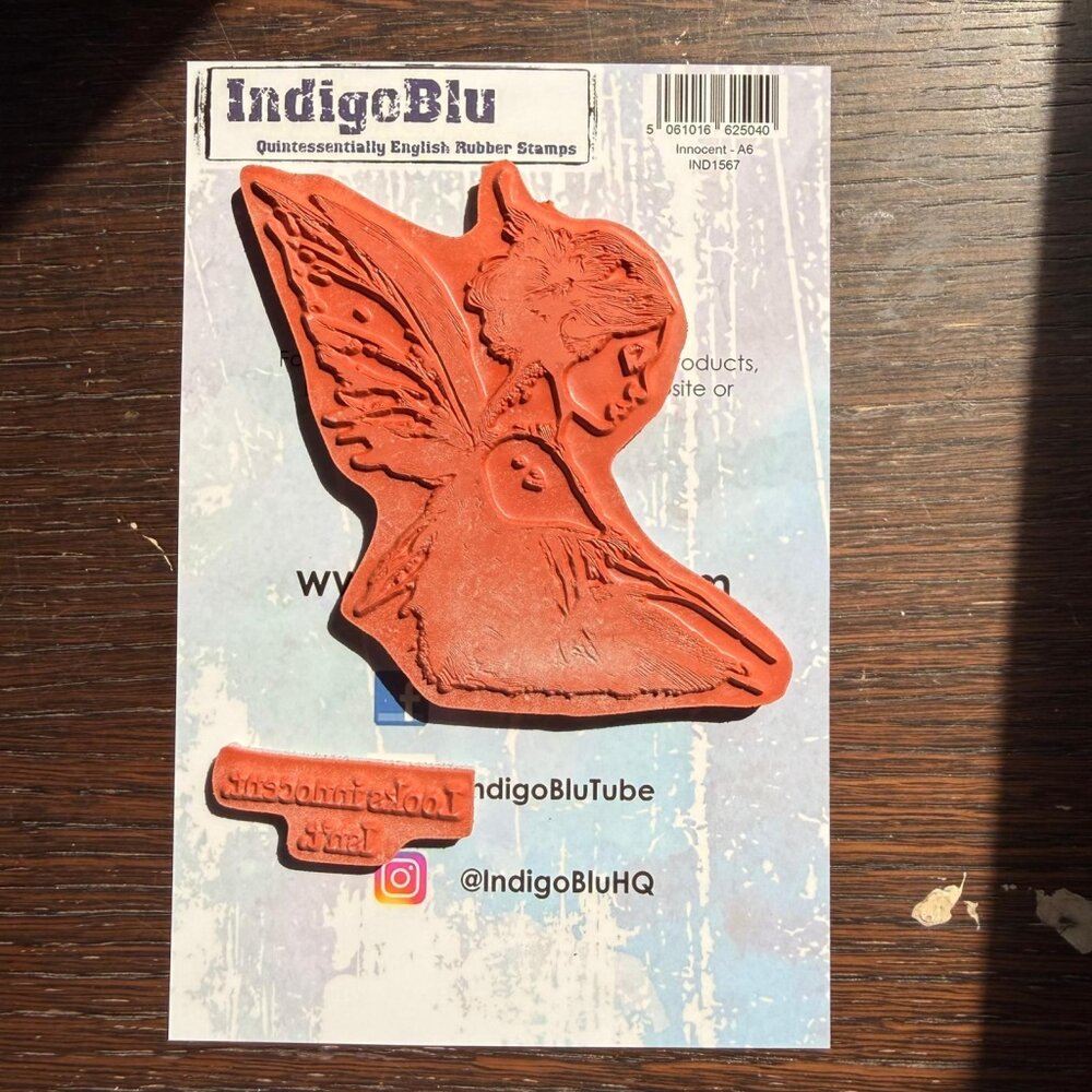 IndigoBlu Innocent A6 Red Rubber Stamp (IND1567) IndigoBlu Innocent A6 Red Rubber Stamp (IND1567)
