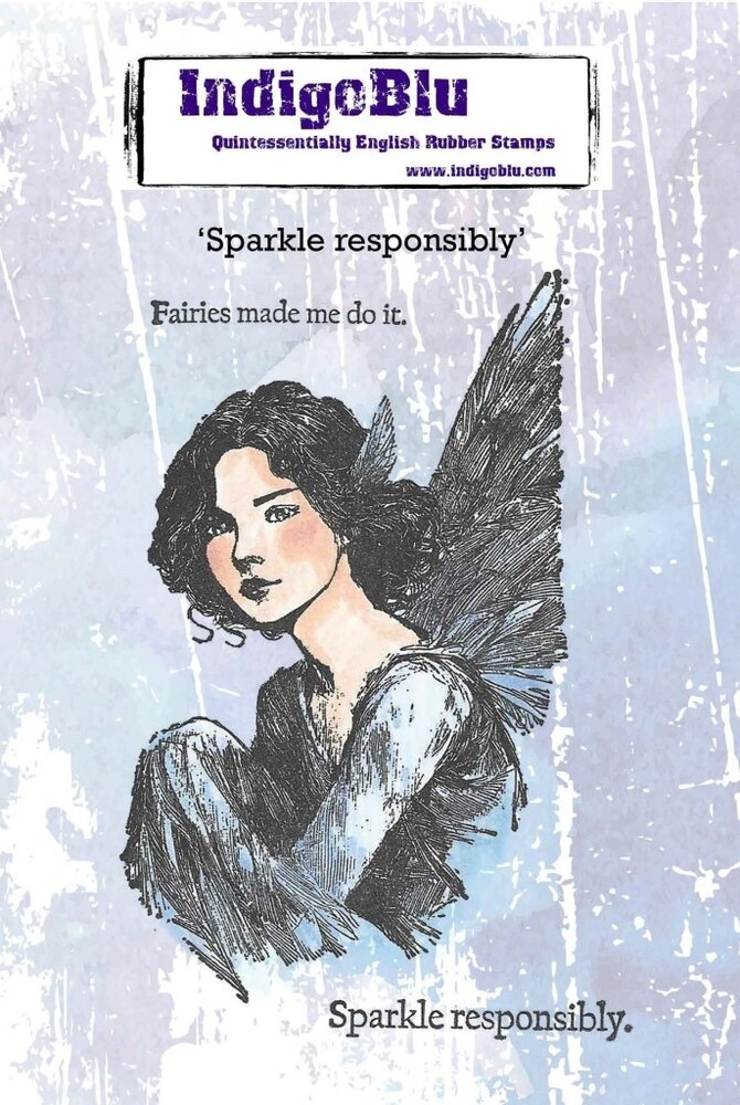 IndigoBlu Sparkle A6 Red Rubber Stamp (IND1562) IndigoBlu Sparkle A6 Red Rubber Stamp (IND1562)