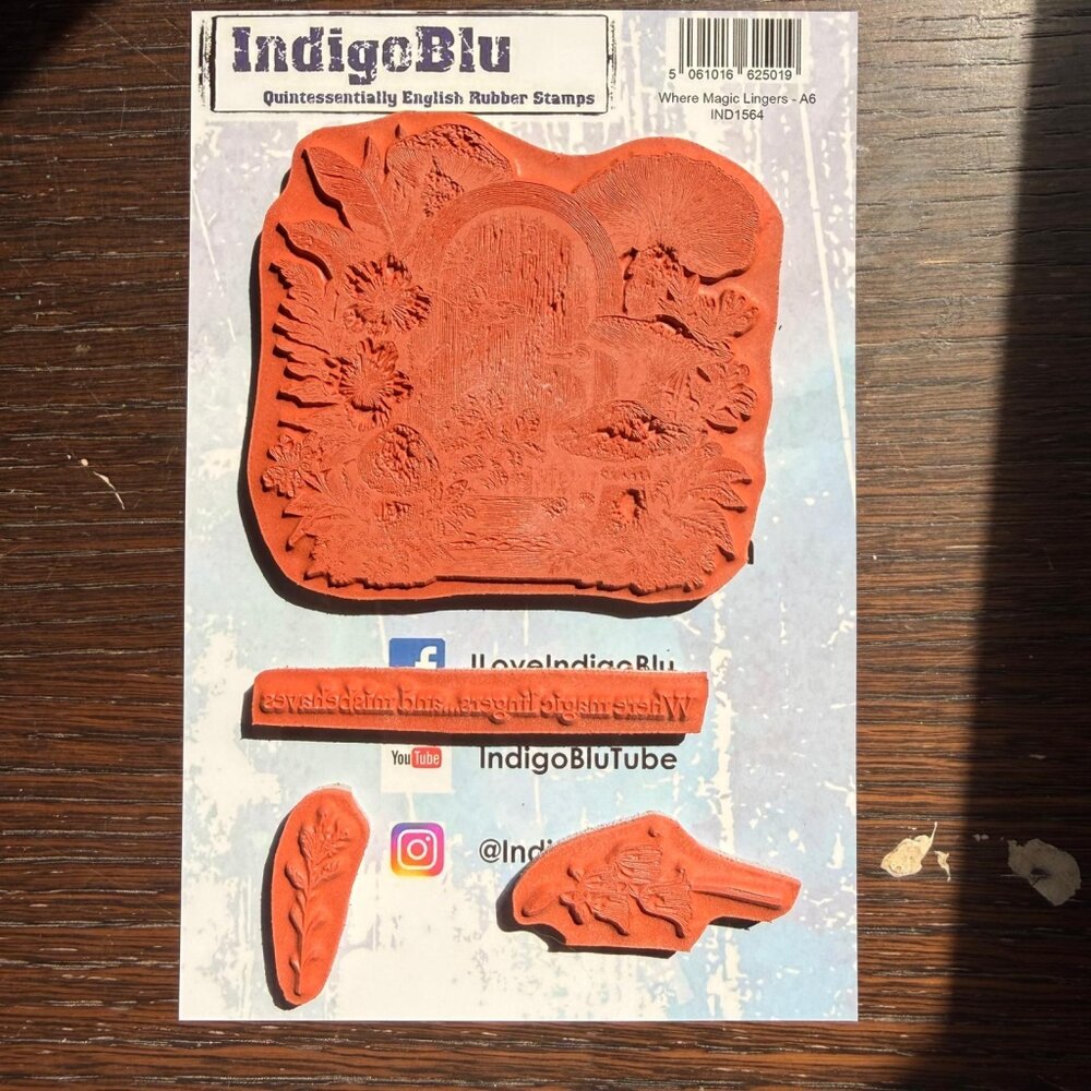 IndigoBlu Where Magic Lingers A6 Red Rubber Stamp (IND1564) IndigoBlu Where Magic Lingers A6 Red Rubber Stamp (IND1564)