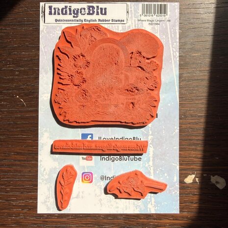 IndigoBlu Where Magic Lingers A6 Red Rubber Stamp (IND1564) IndigoBlu Where Magic Lingers A6 Red Rubber Stamp (IND1564)