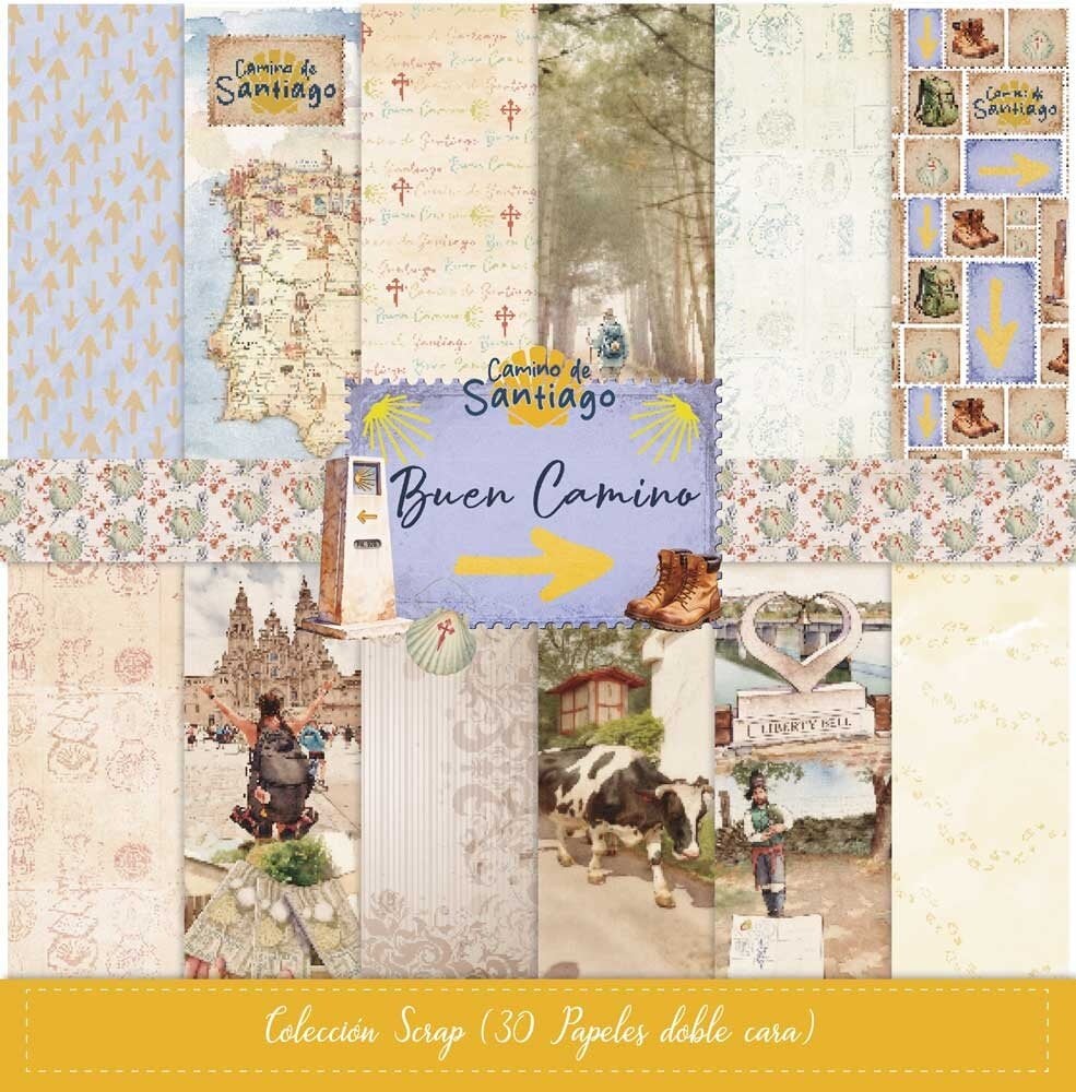 Papers For You Buen Camino 8x8 Inch Scrap Paper Pack (30pcs) (PFY-16349) Papers For You Buen Camino 8x8 Inch Scrap Paper Pack (30pcs) (PFY-16349)