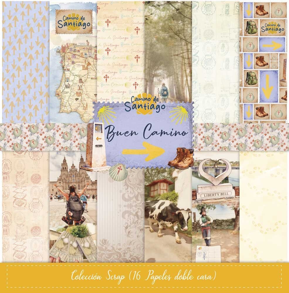 Papers For You Buen Camino 12x12 Inch Scrap Paper Pack (16pcs) (PFY-16348) Papers For You Buen Camino 12x12 Inch Scrap Paper Pack (16pcs) (PFY-16348)