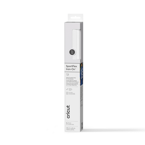 Cricut SportFlex Iron-On 11.8x24 Inch White (2011322) Cricut SportFlex Iron-On 11.8x24 Inch White (2011322)